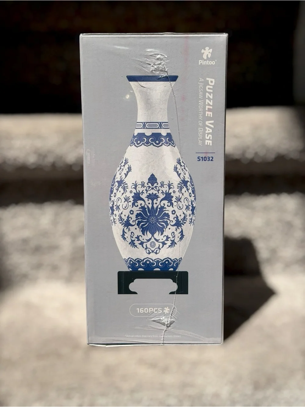 NEW Pintoo 3D Puzzle Vase Indigo Age Blue White Chinoiserie 160 Piece Sealed